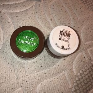 Steve Laurent green shadow and jelly highlighter